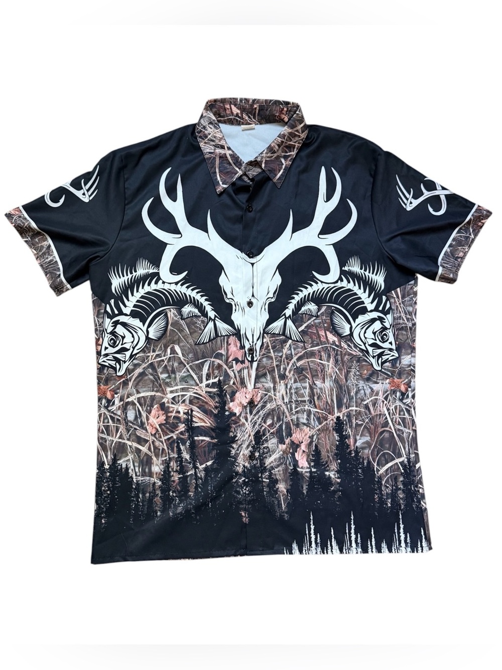 No Brand Men’s Camo Hunting & Fishing Polo